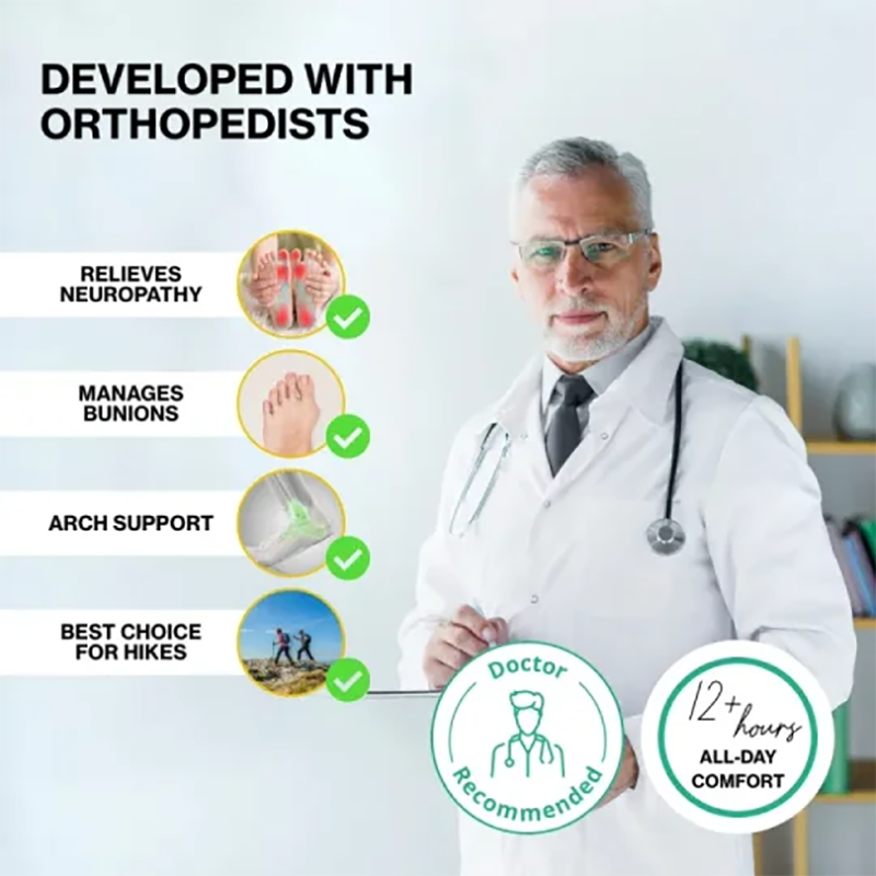 (⏰Limited Time Sale 70% OFF) Men's Orthopedic Hiking Boots - Safe and Comfortable Work Boots - Waterproof, Slip-resistant, Impact-resistant, and Puncture-resistant - Wide Toe